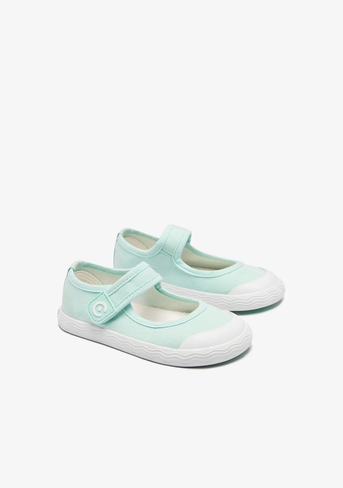 Green Canvas Barefoot Goflex Mary Janes - Image 2