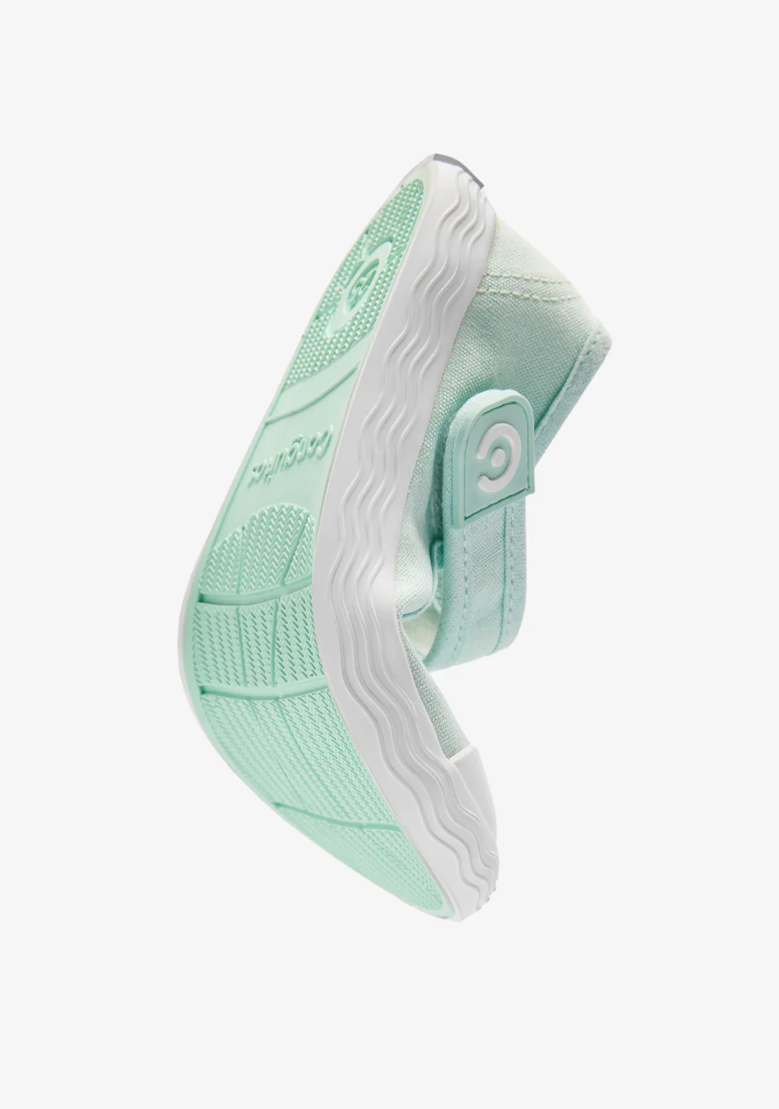 Green Canvas Barefoot Goflex Mary Janes - Image 3