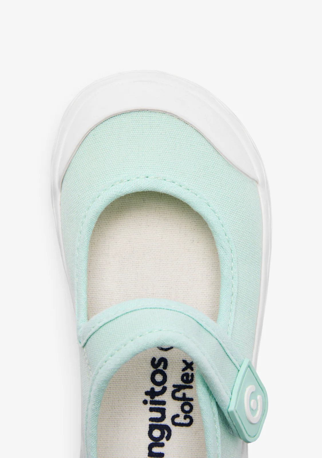 Green Canvas Barefoot Goflex Mary Janes - Image 4