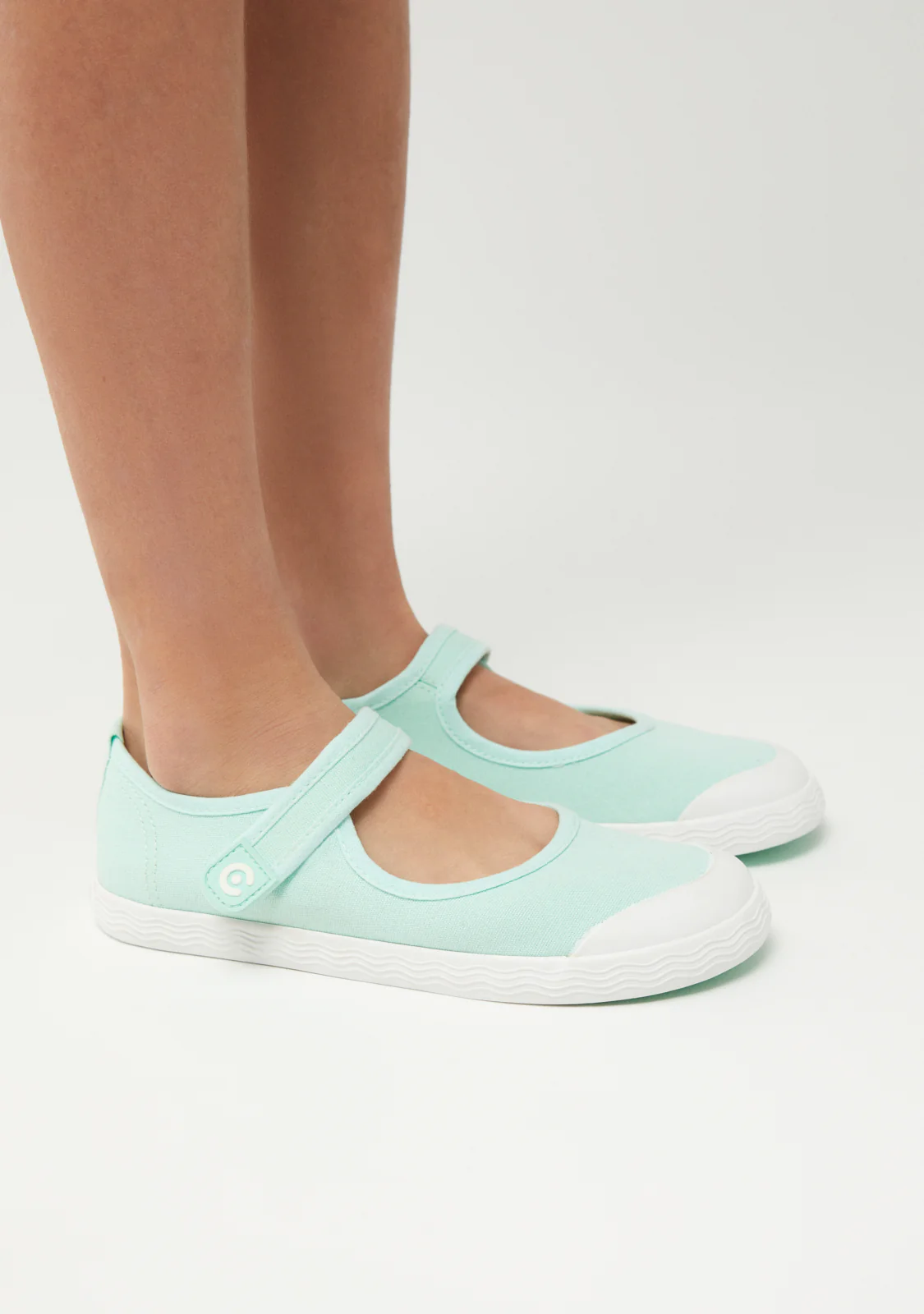 Green Canvas Barefoot Goflex Mary Janes - Image 5