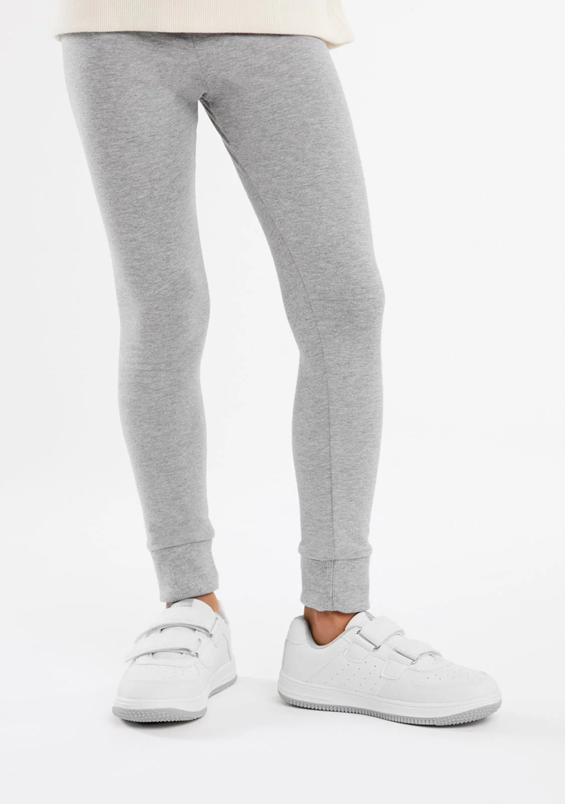 Grey Jersey Leggings - Image 4