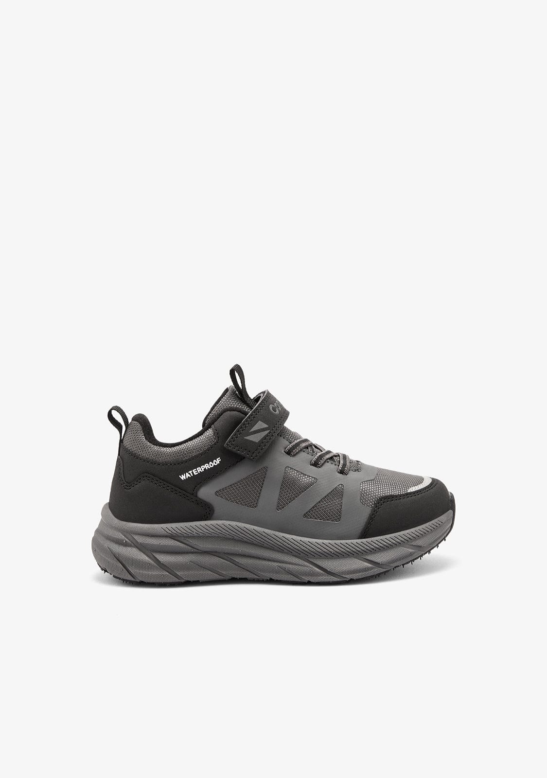 Grey Waterproof High Strap Sneakers