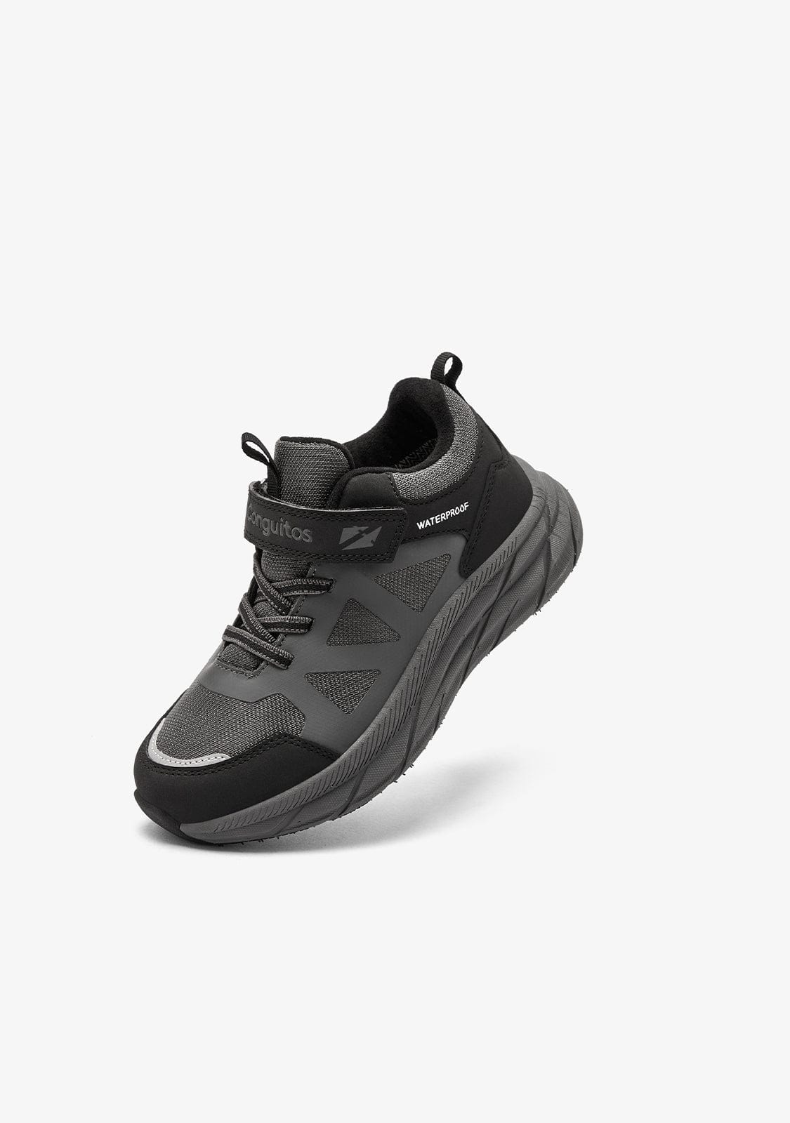 Grey Waterproof High Strap Sneakers - Image 4