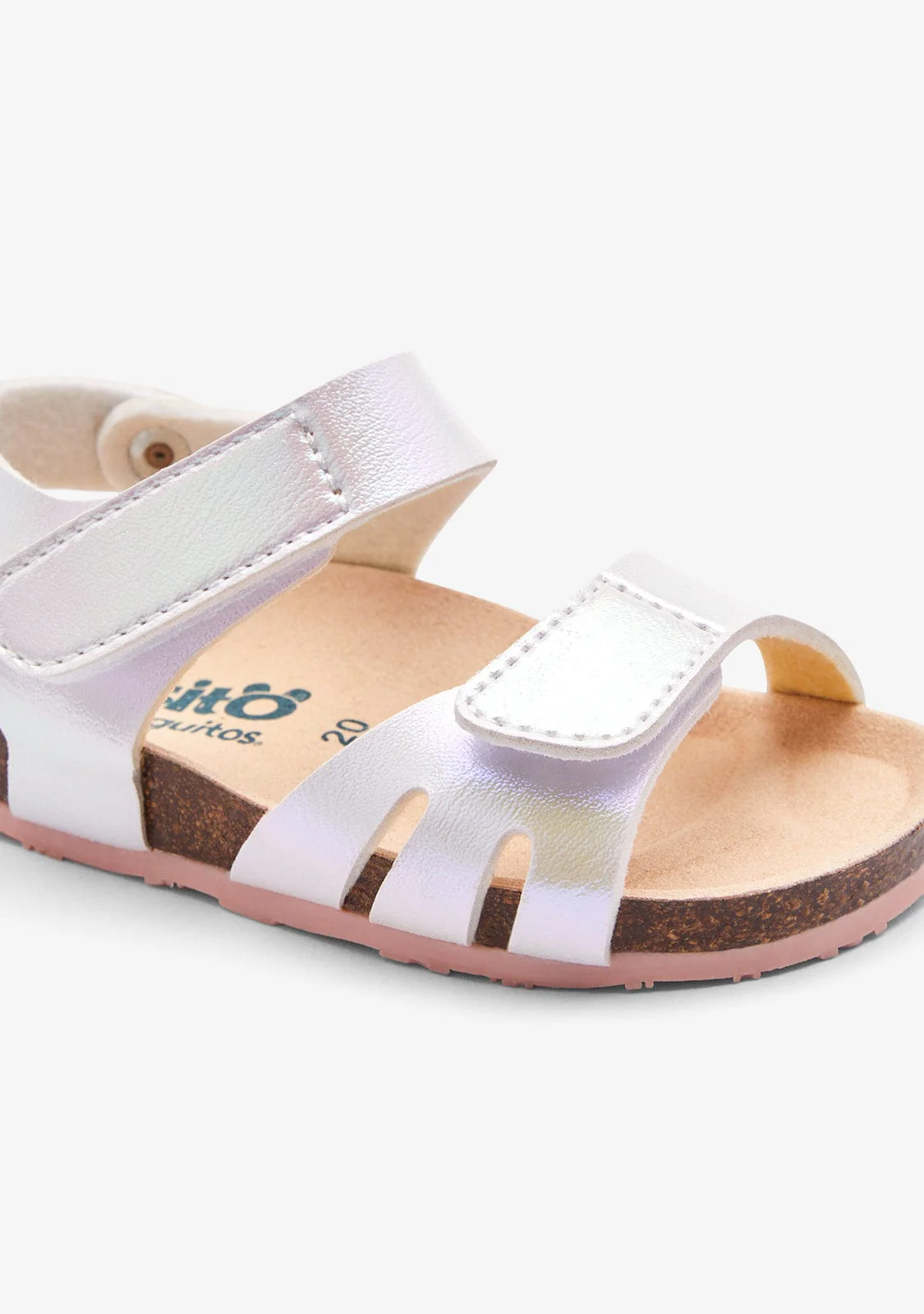 Iridiscent White Bio Sandals - Image 3