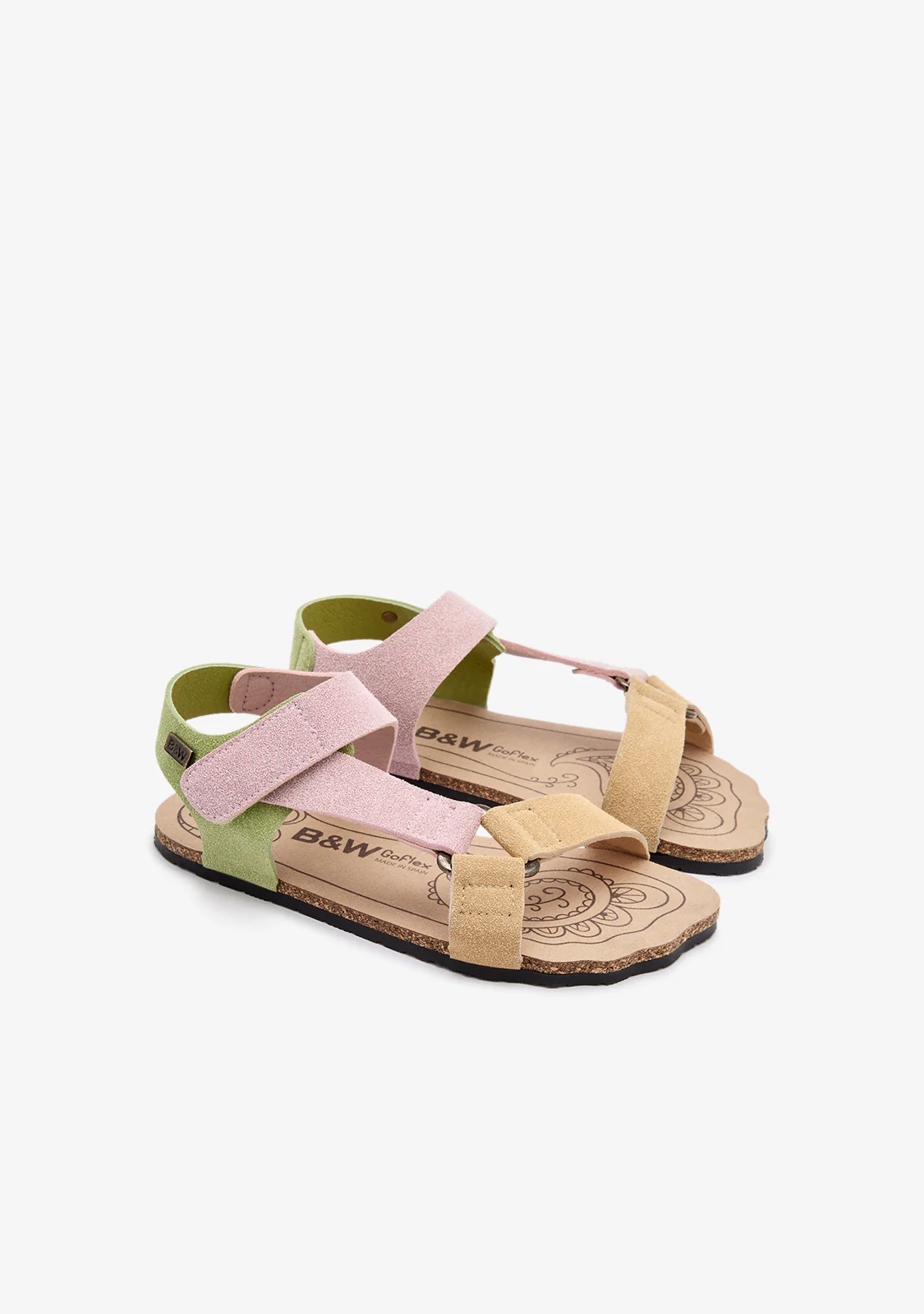 Multi Color Straps Barefoot Goflex Sandals - Image 2