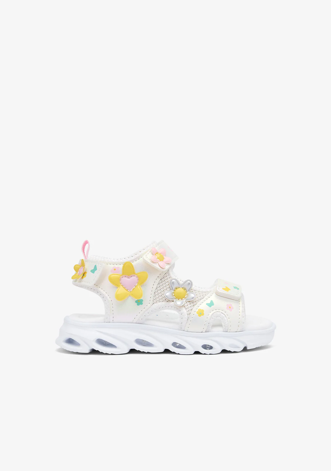 Multi Flowers Light Sandals