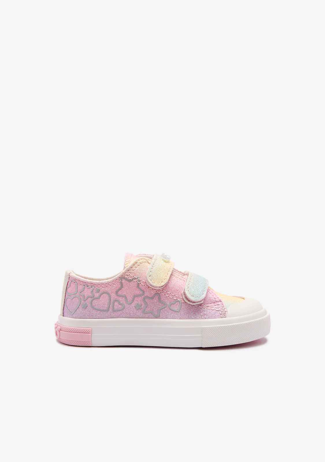 Multi Glow Star Baby Sneakers