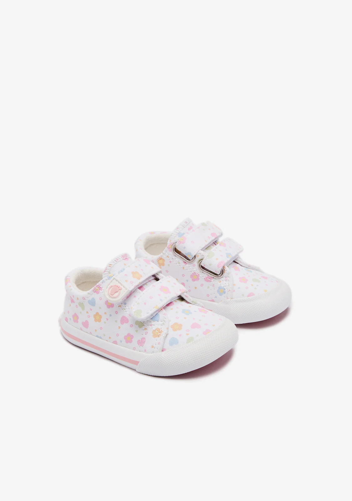 Multi Heart Canvas Barefoot Sneakers - Image 2