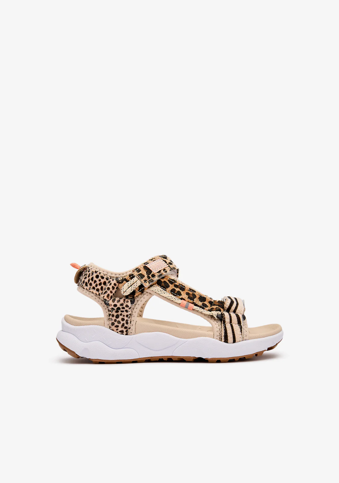 Multi Print Strip Sandals