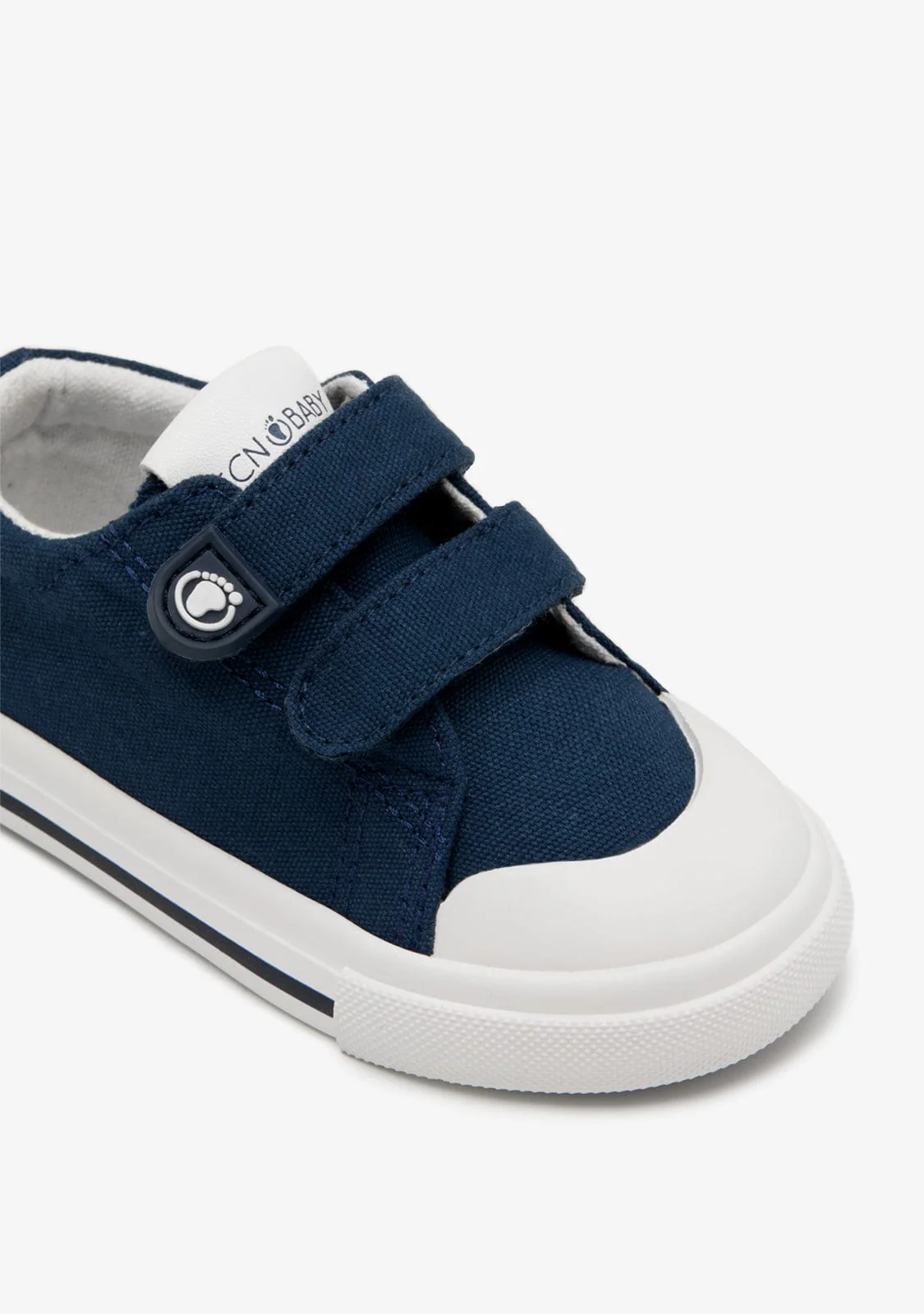 Navy Basic Canvas Barefoot Sneakers - Image 3