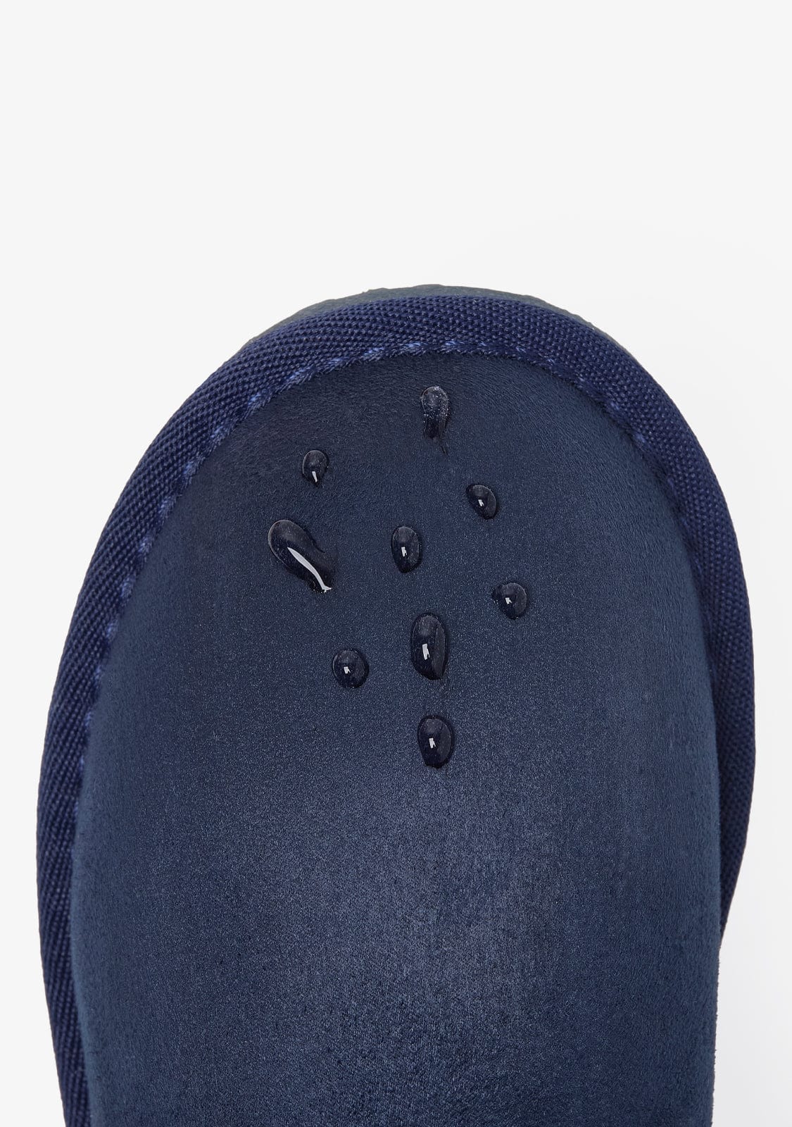 Navy Bow Fur Australian Boots Water Repellent B&W - Image 4