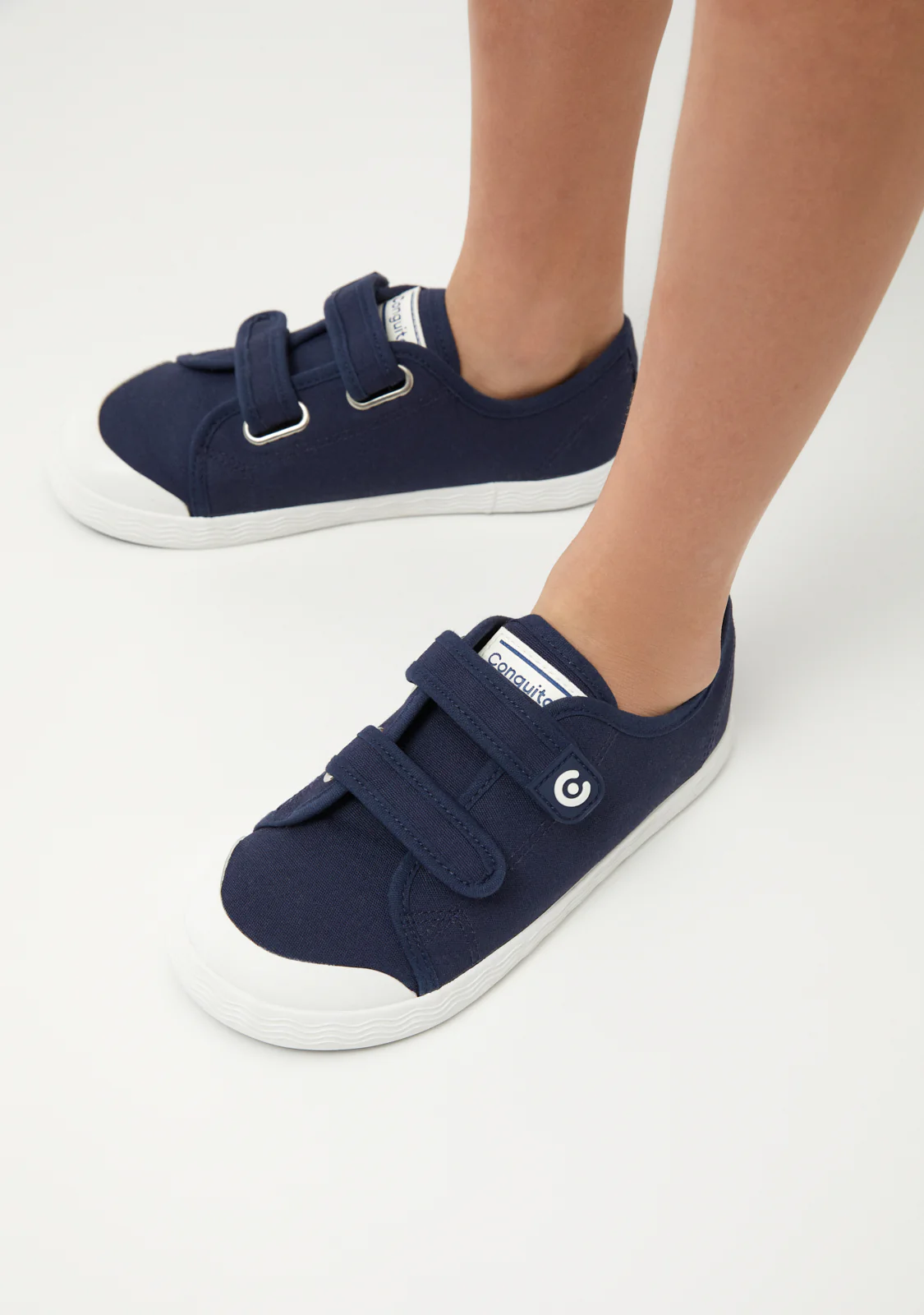 Navy Canvas Barefoot Goflex Sneakers - Image 5