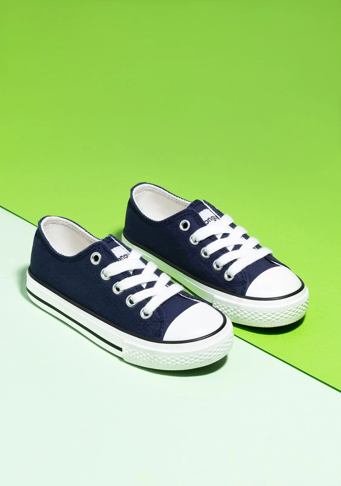 Navy Classic Canvas Sneakers - Image 4