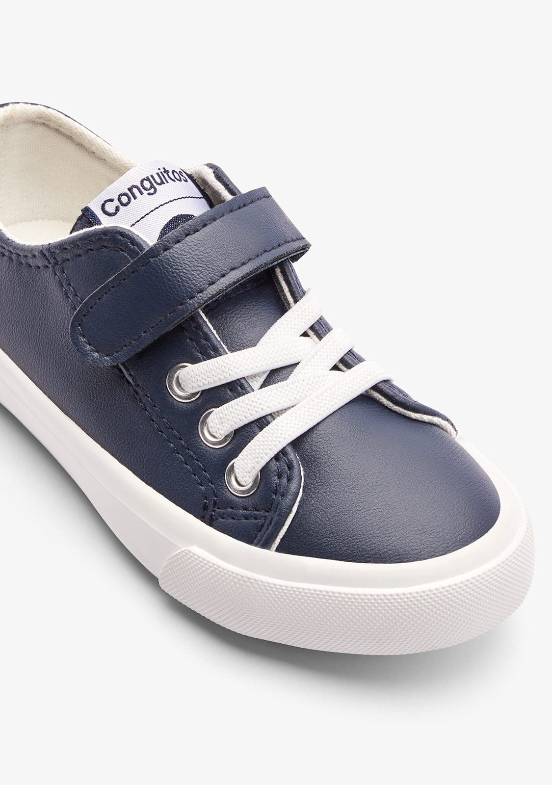 Navy Classic Strip Sneakers - Image 3