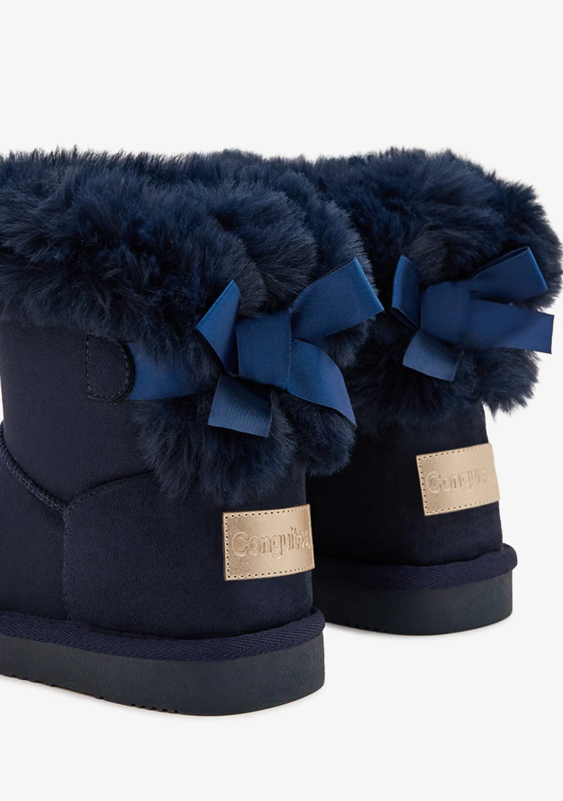 Navy Bow Water Repellent Australian Boots - Image 3