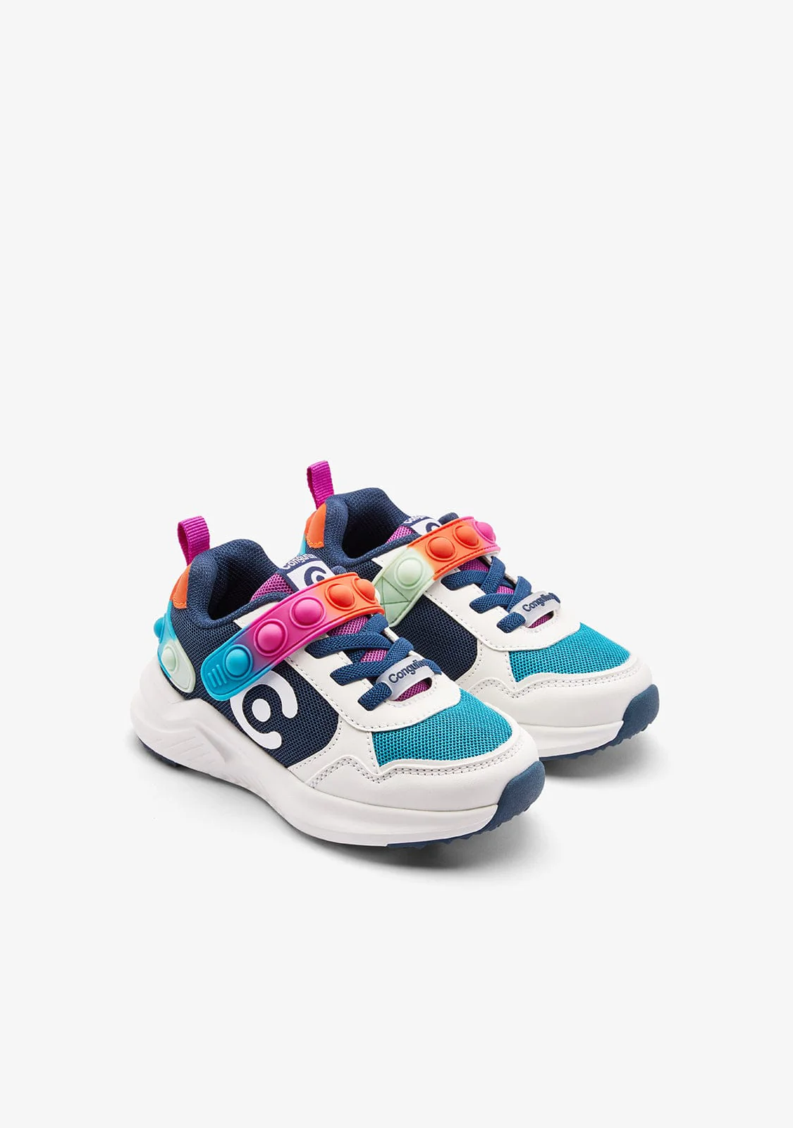 Navy Pop Logo Sneakers - Image 2