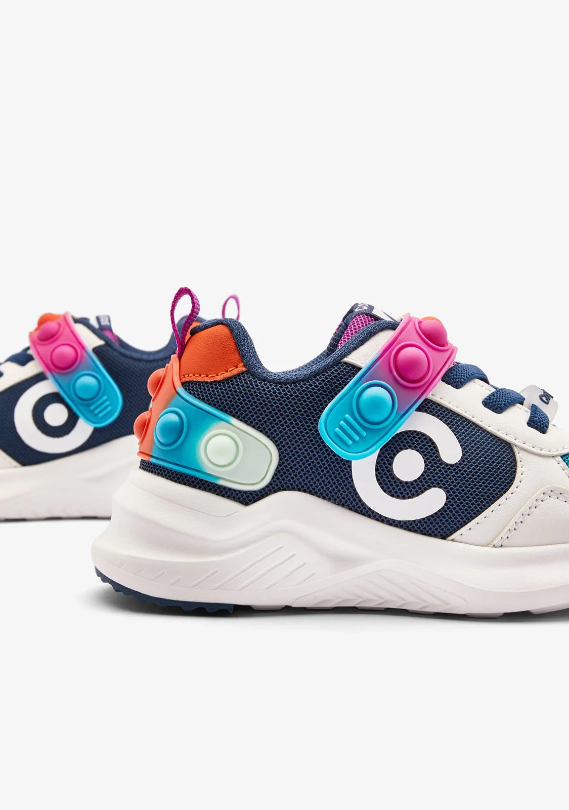 Navy Pop Logo Sneakers - Image 3