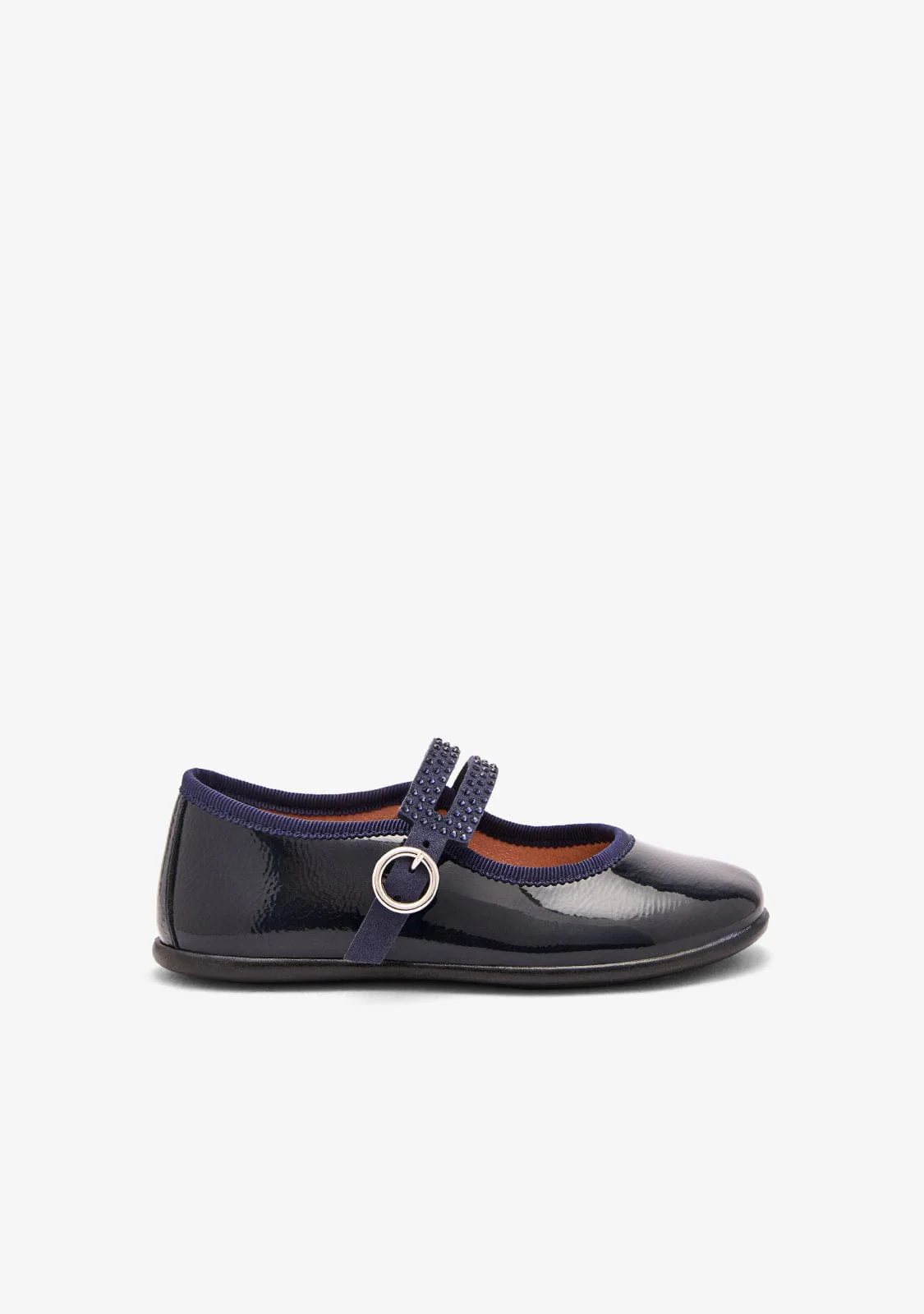 Navy Strap Patent Mary Janes
