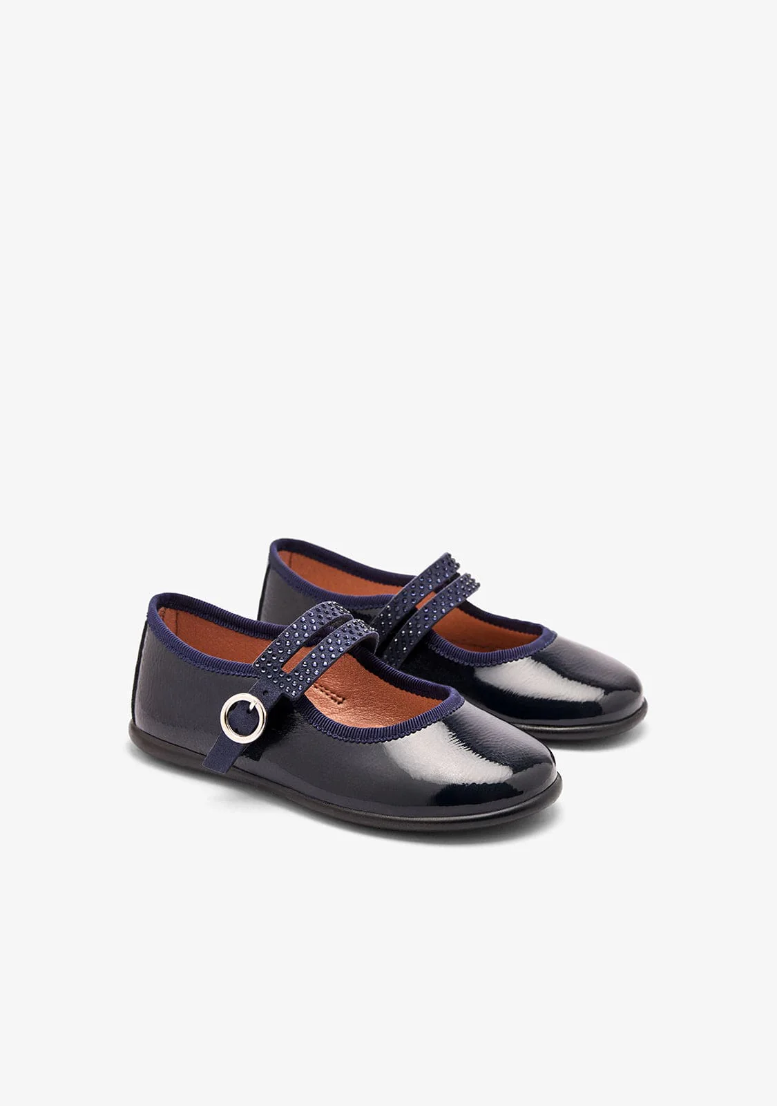 Navy Strap Patent Mary Janes - Image 2