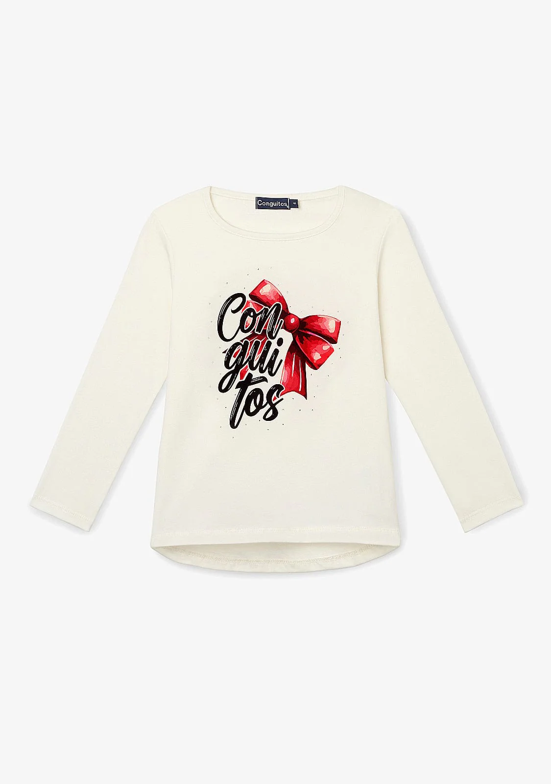 Off White Bow T-Shirt - Image 2