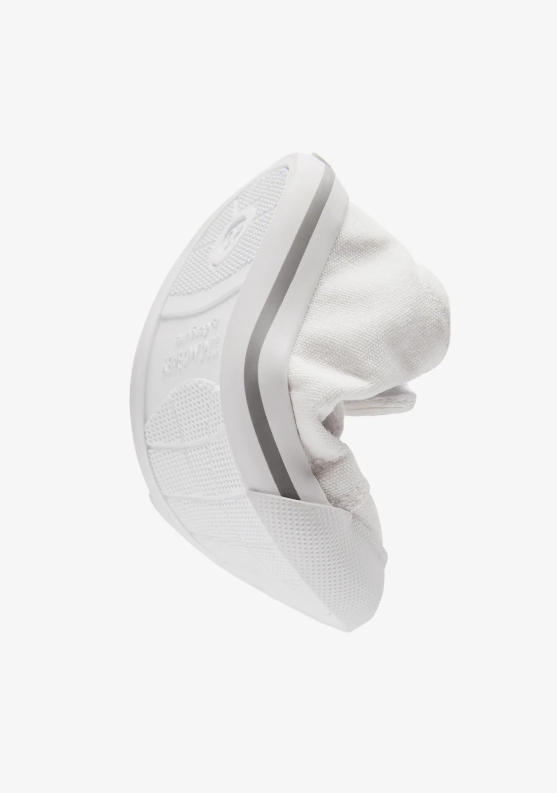 Off White Canvas Barefoot Sneakers - Image 3