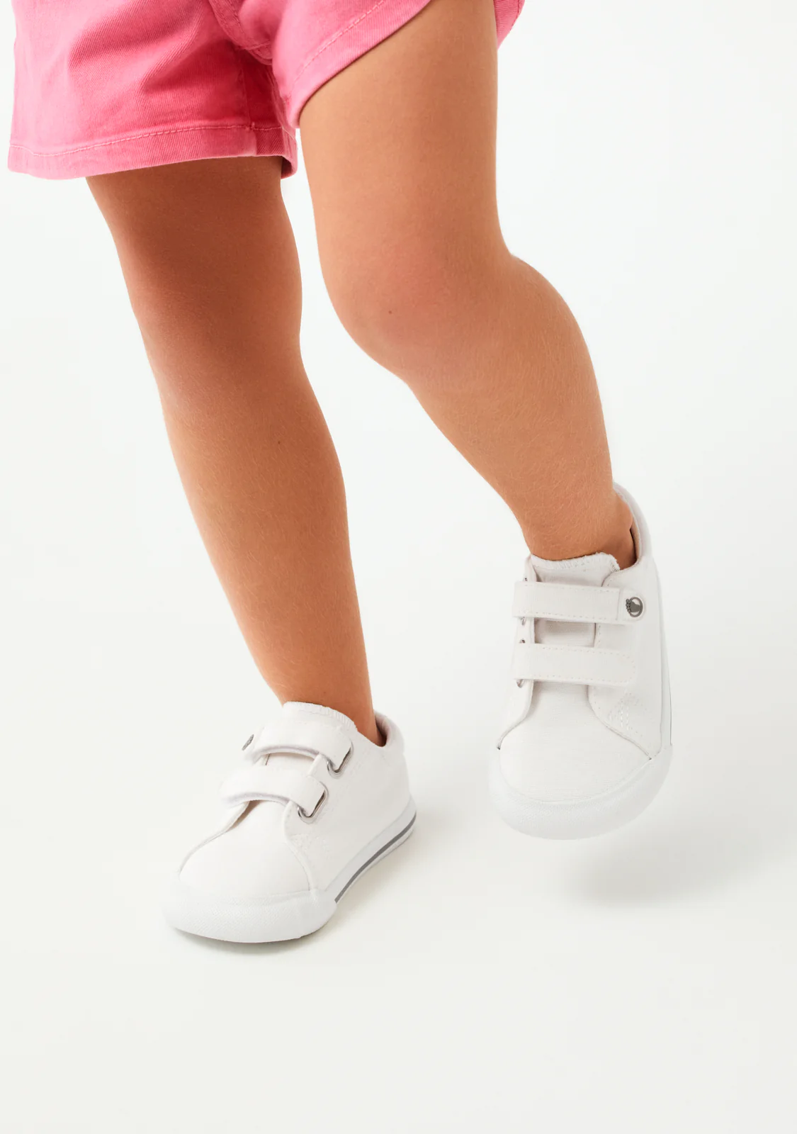 Off White Canvas Barefoot Sneakers - Image 5