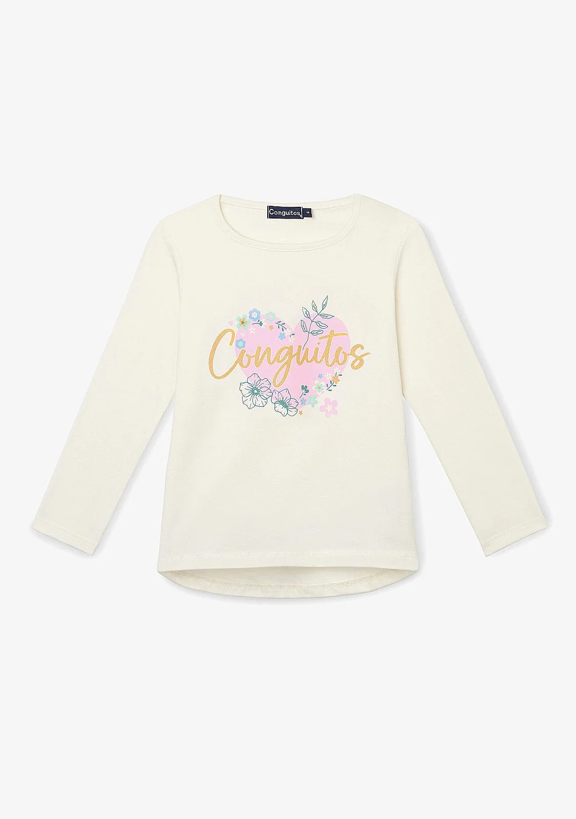 Off White Heart Logo T-Shirt - Image 2