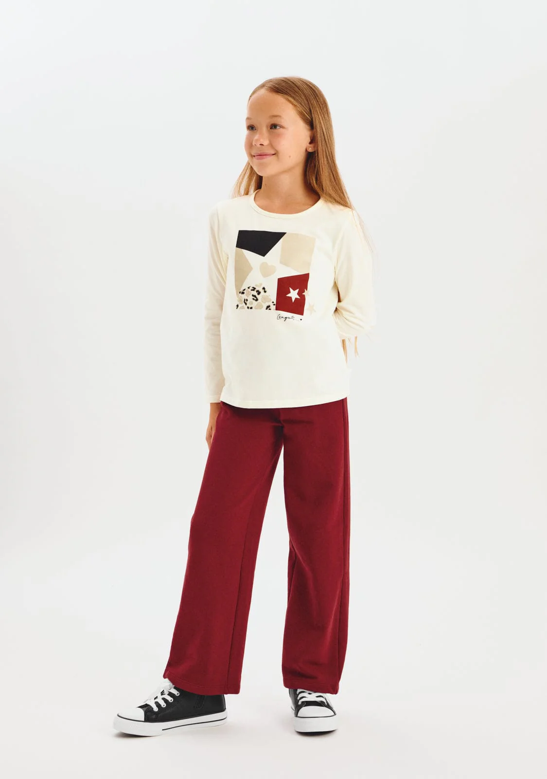 Off White Star Patchwork T-Shirt - Image 4