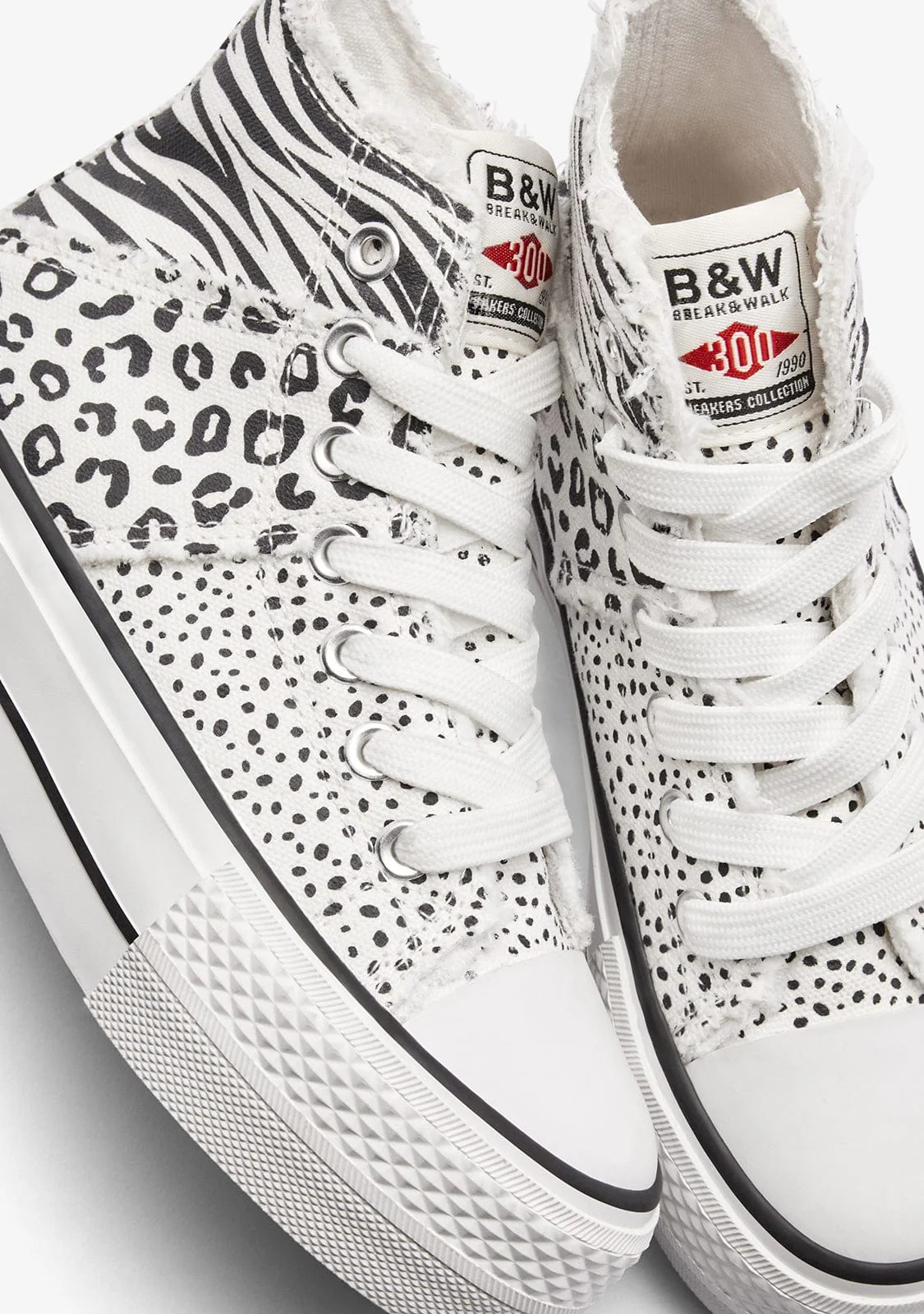 Patchwork Animal High Sneakers - Image 3