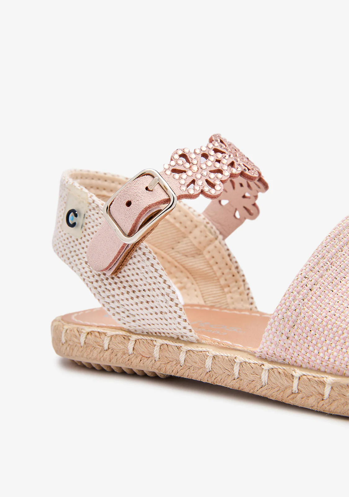Pink Canvas Flower Espadrilles - Image 3