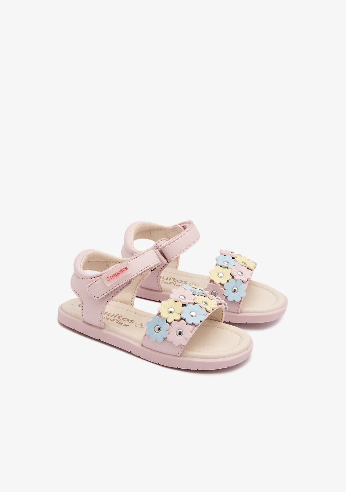 Pink Flower Barefoot Goflex Sandals - Image 2