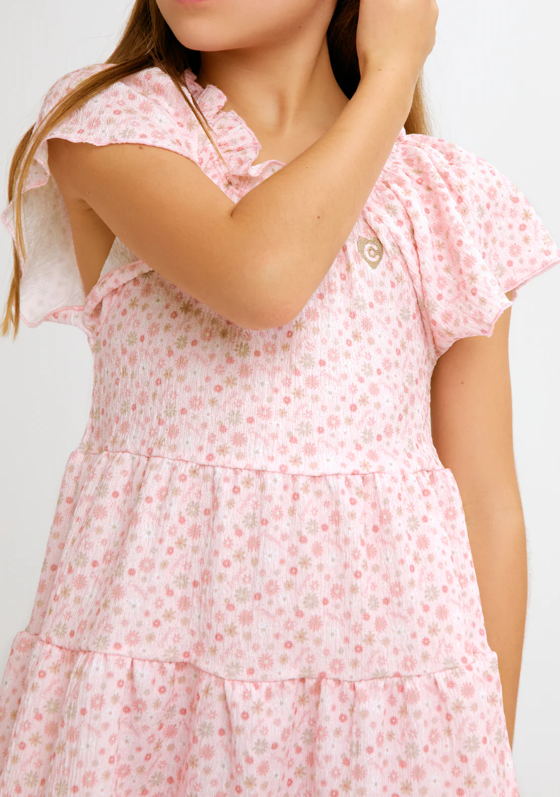 Pink Flowers Dress - Image 4