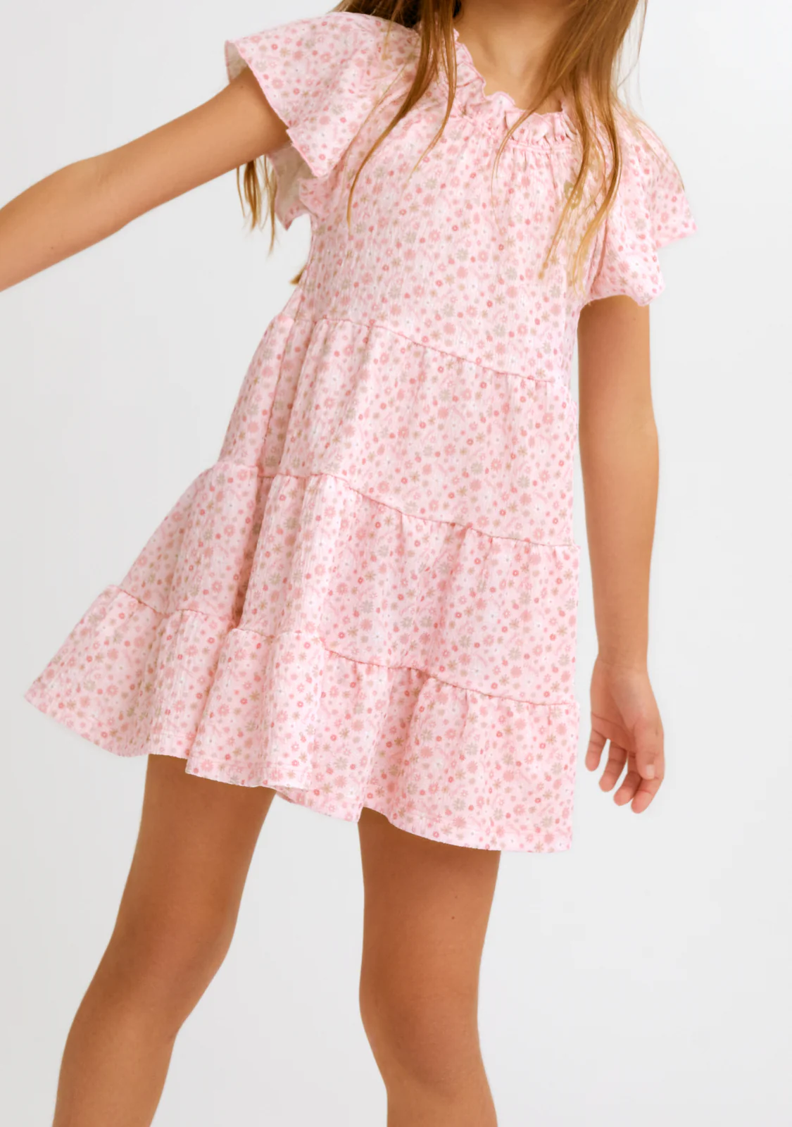 Pink Flowers Dress - Image 5