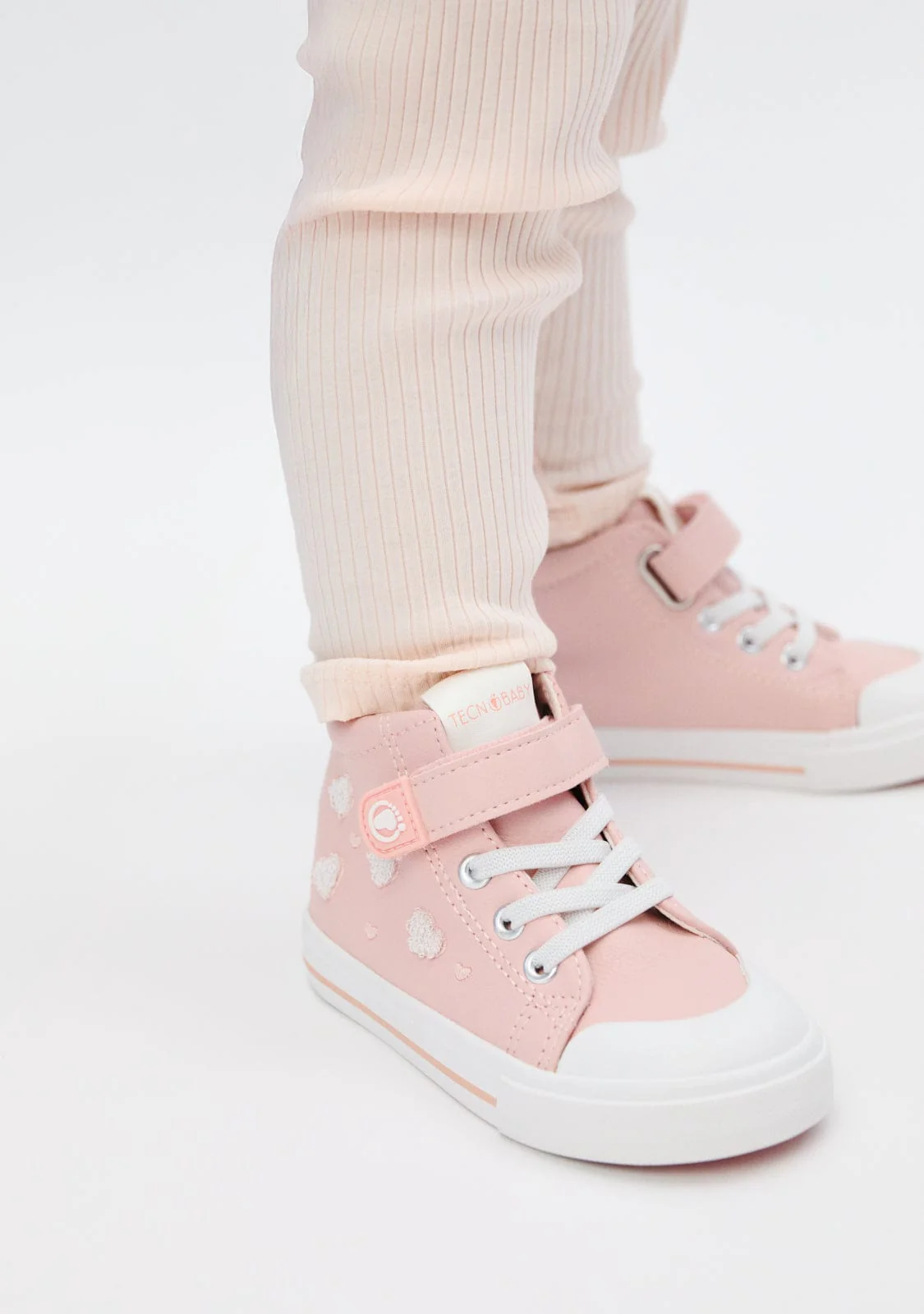 Pink Barefoot Heart High Sneakers - Image 6