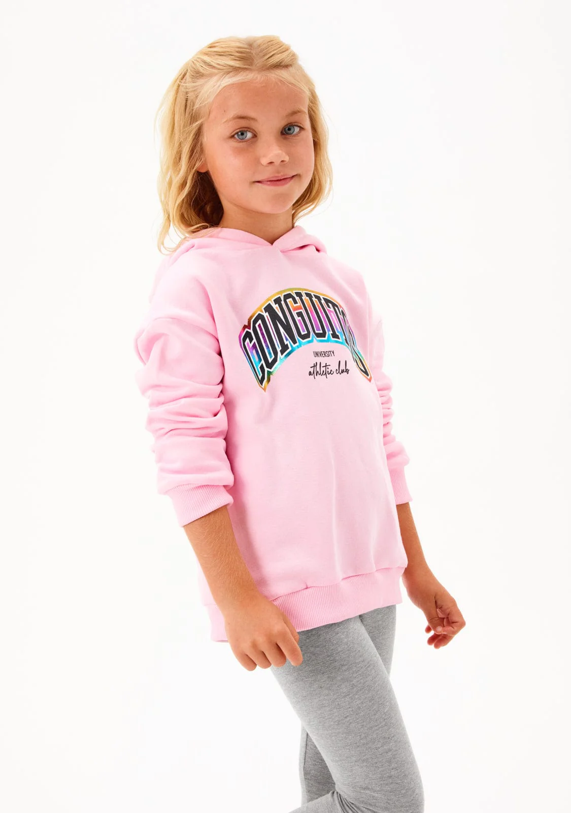 Pink Hoodie Logo Sweatshirt - Image 6