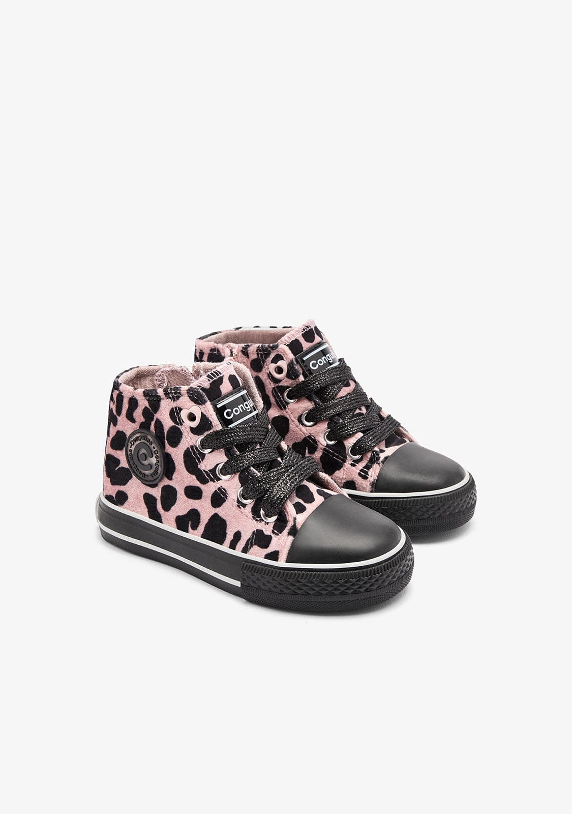 Pink Leopard High Sneakers - Image 2