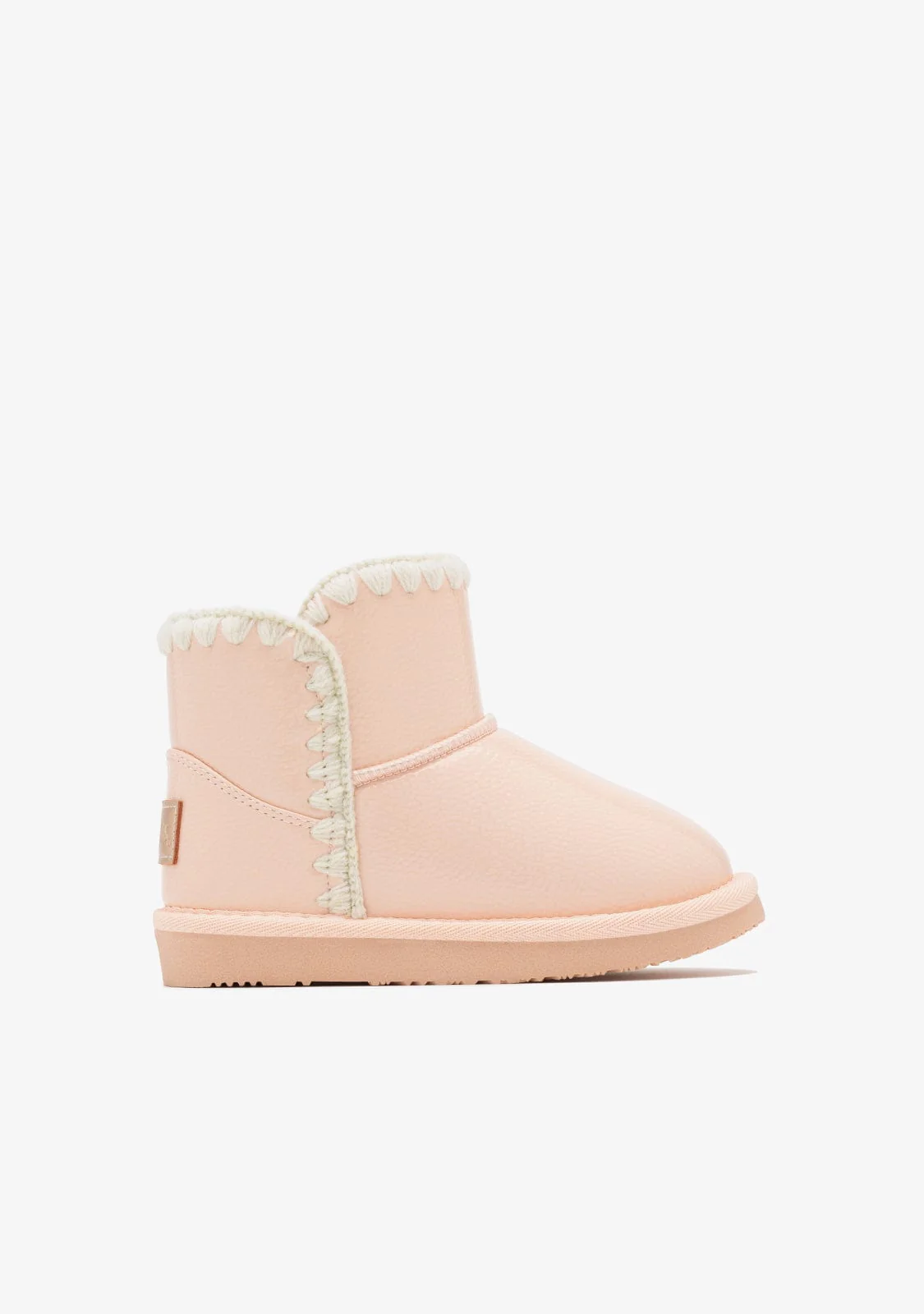 Pink Patent Fur Australian Boots