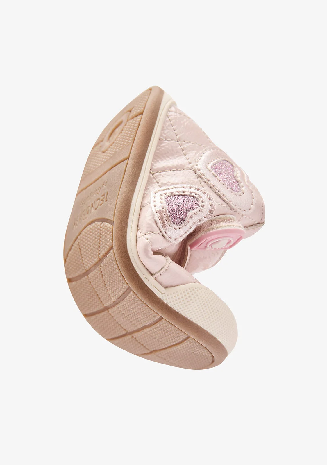 Pink Barefoot Hearts Patent Casual Sneakers - Image 3
