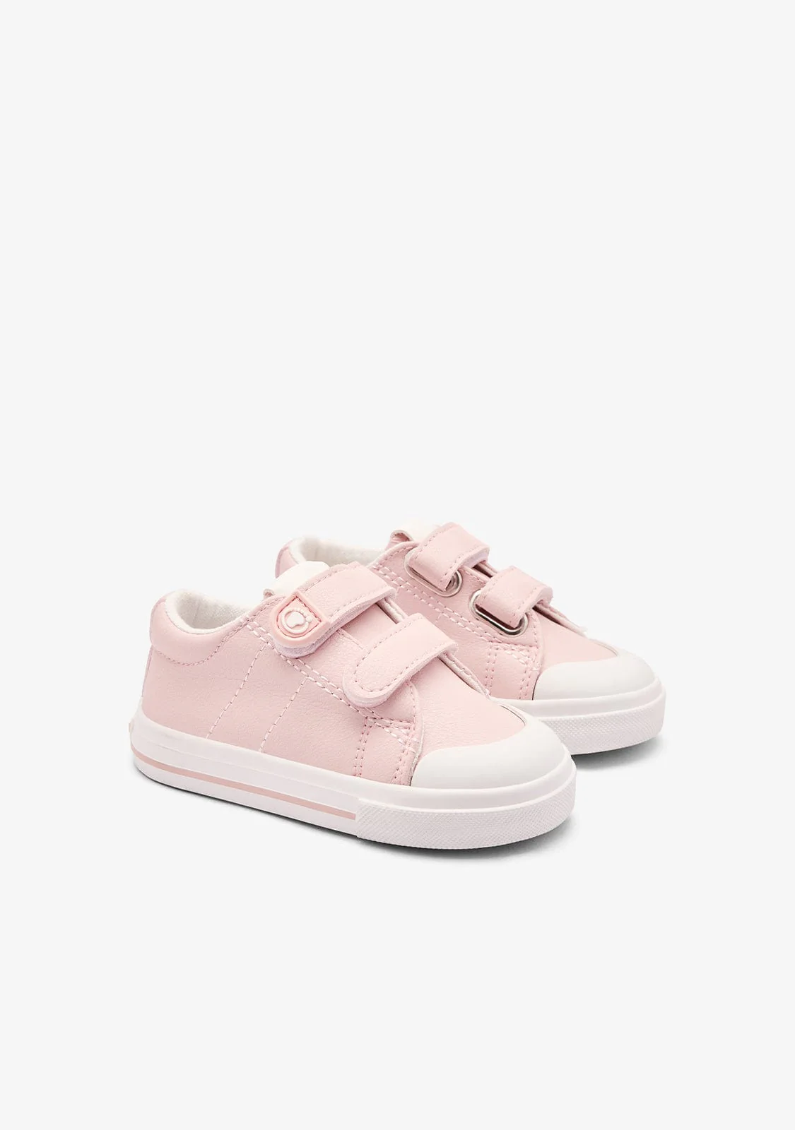 Pink Barefoot Low Double Strap Sneakers - Image 2