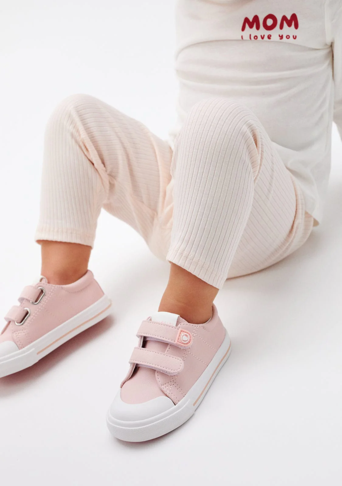 Pink Barefoot Low Double Strap Sneakers - Image 5