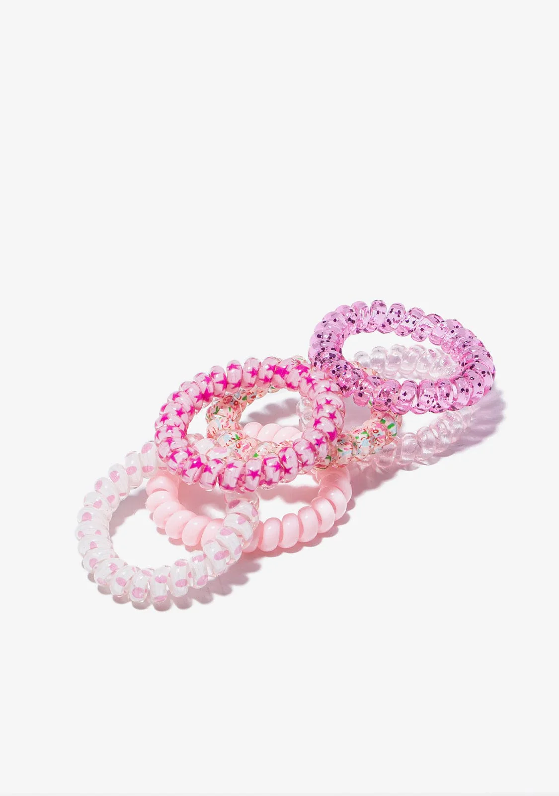 Pink Spiral Scrunchies Set - Image 3