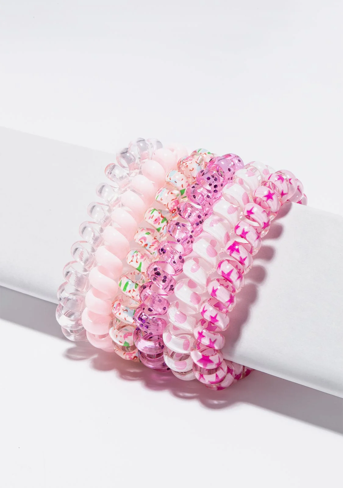 Pink Spiral Scrunchies Set - Image 4