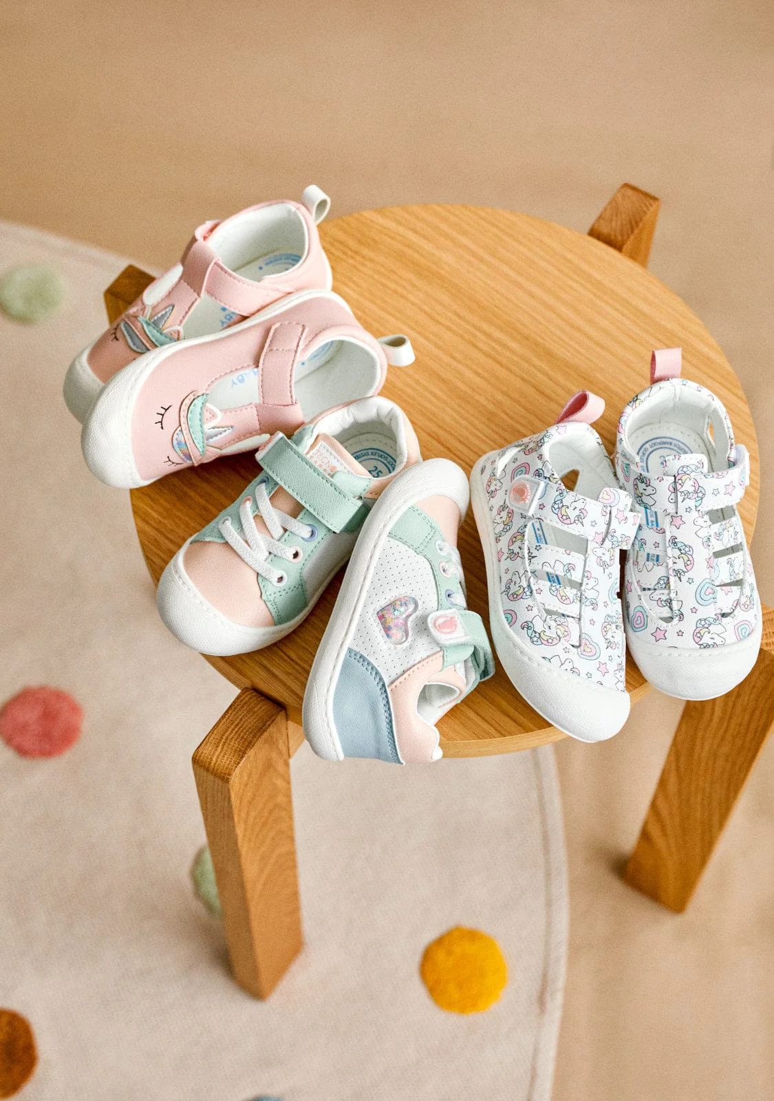Pink Unicorn Barefoot Mary Janes - Image 4