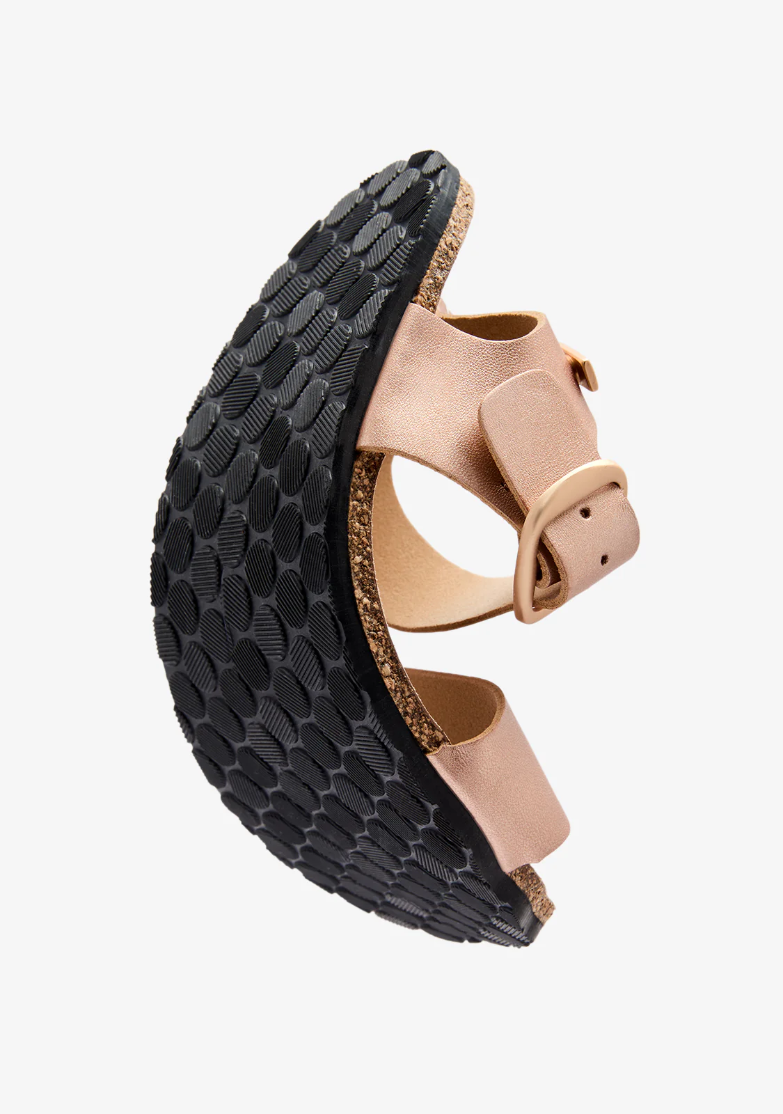 Rose Gold Strap Barefoot Goflex Sandals - Image 3