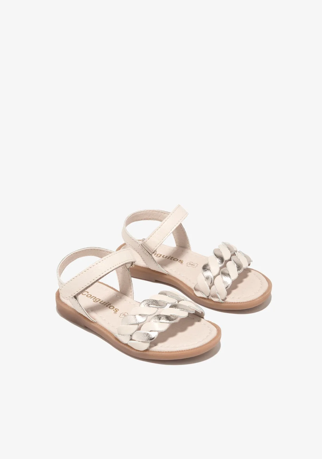 Beige Braid Sandals - Image 3