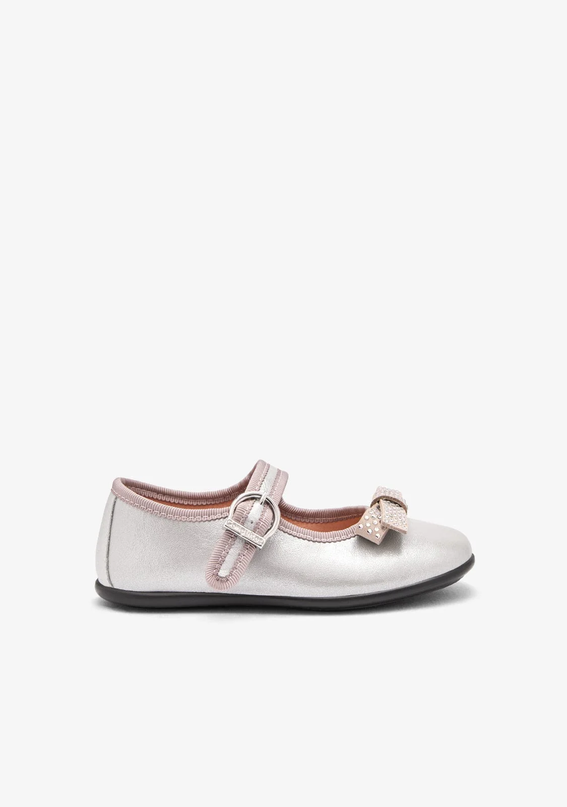 Silver Bow Mary Janes