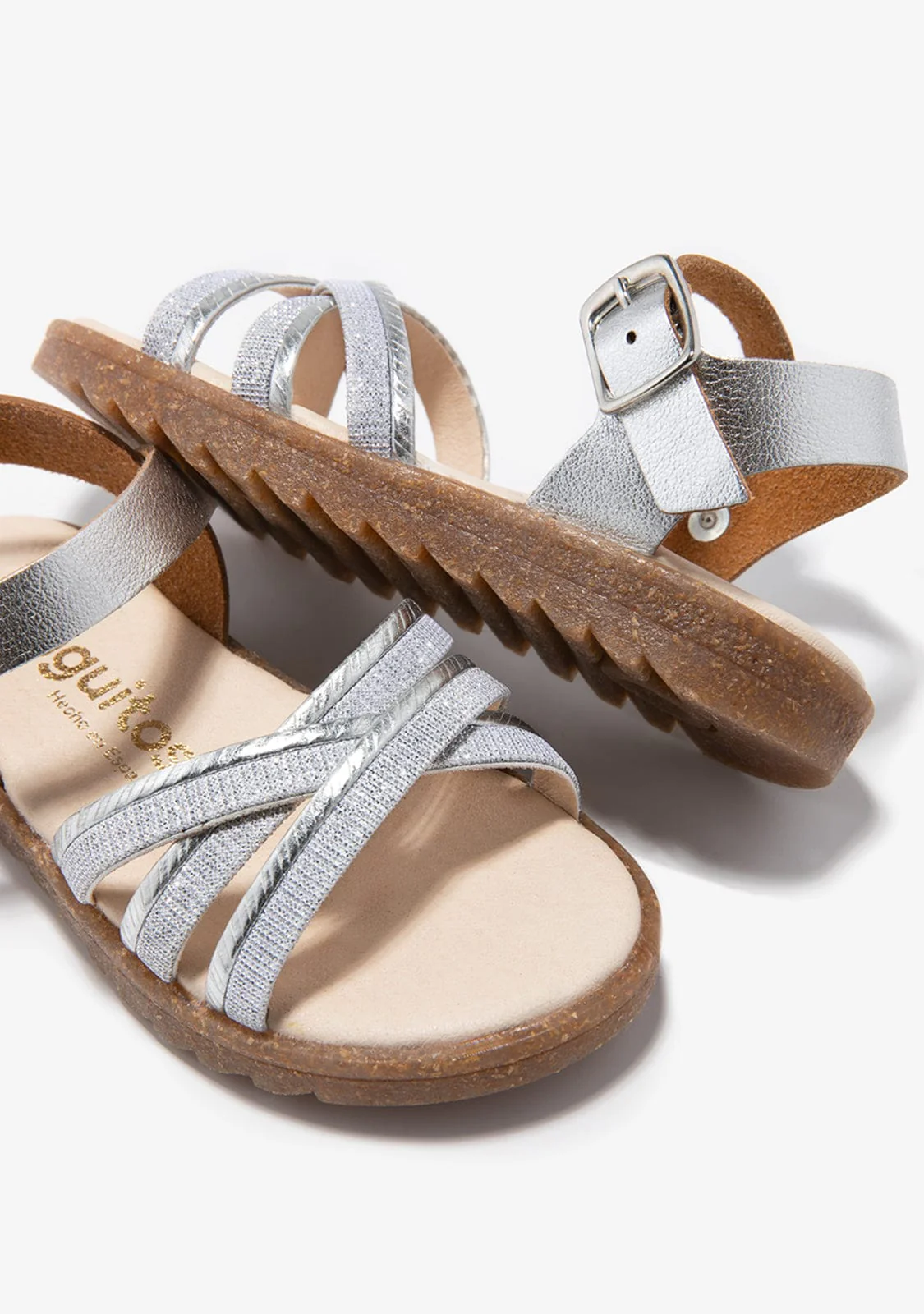 Silver Buckle Sandals - Image 3