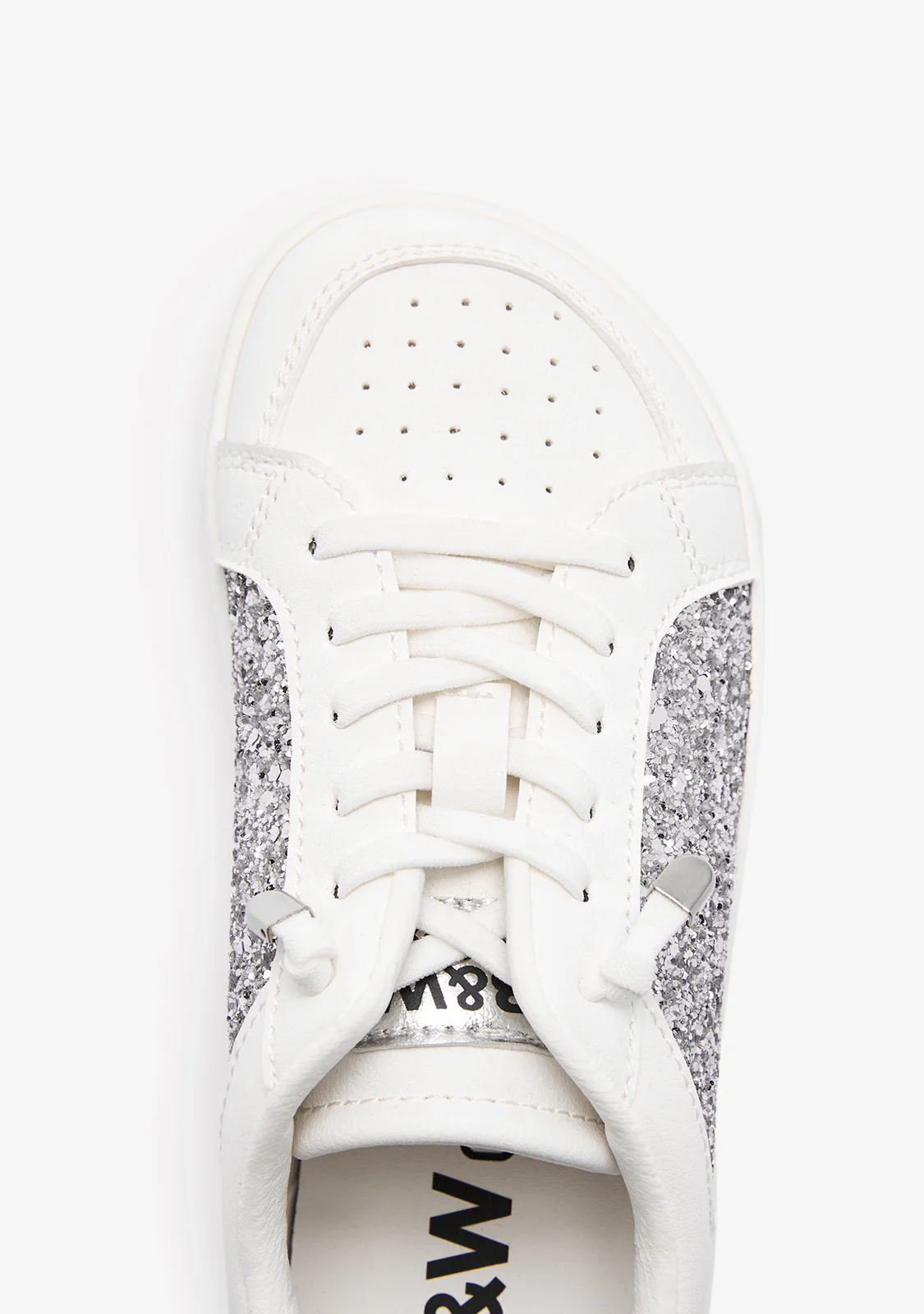 Silver Glitter Barefoot Goflex Sneakers B&W - Image 4