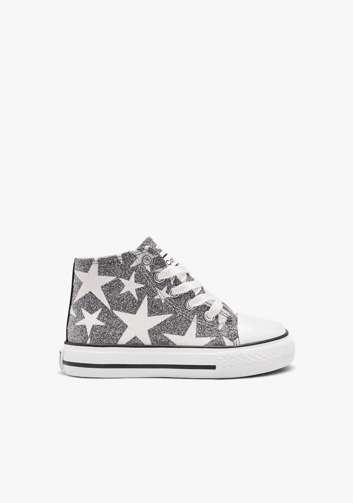 Silver Glows in the Dark High Sneakers - Image 3