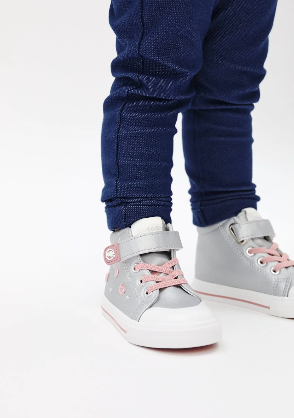 Silver Barefoot Heart High Sneakers - Image 7